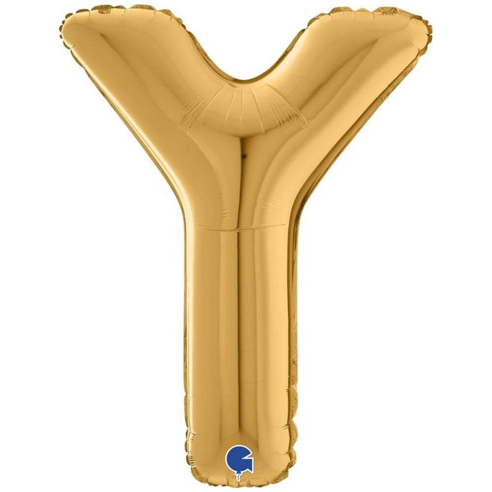 Foil Balloon LETTER Y Gold 66 cm Grabo