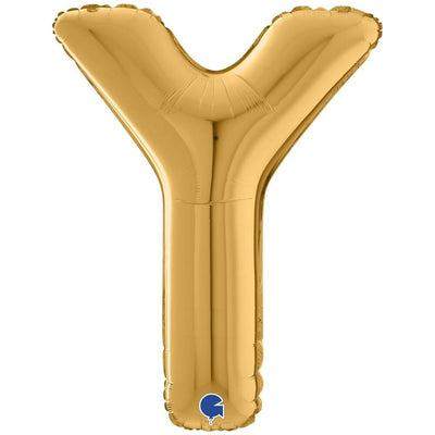 Foil Balloon LETTER Y Gold 66 cm Grabo
