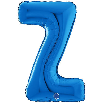 Foil Balloon LETTER Z Blue 66 cm Grabo