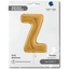 Foil Balloon LETTER Z Gold 66 cm Grabo