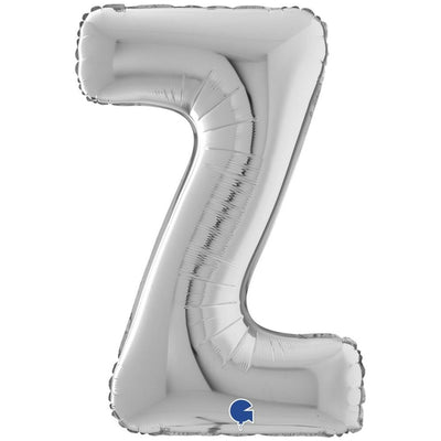 Foil Balloon LETTER Z Silver 66 cm Grabo