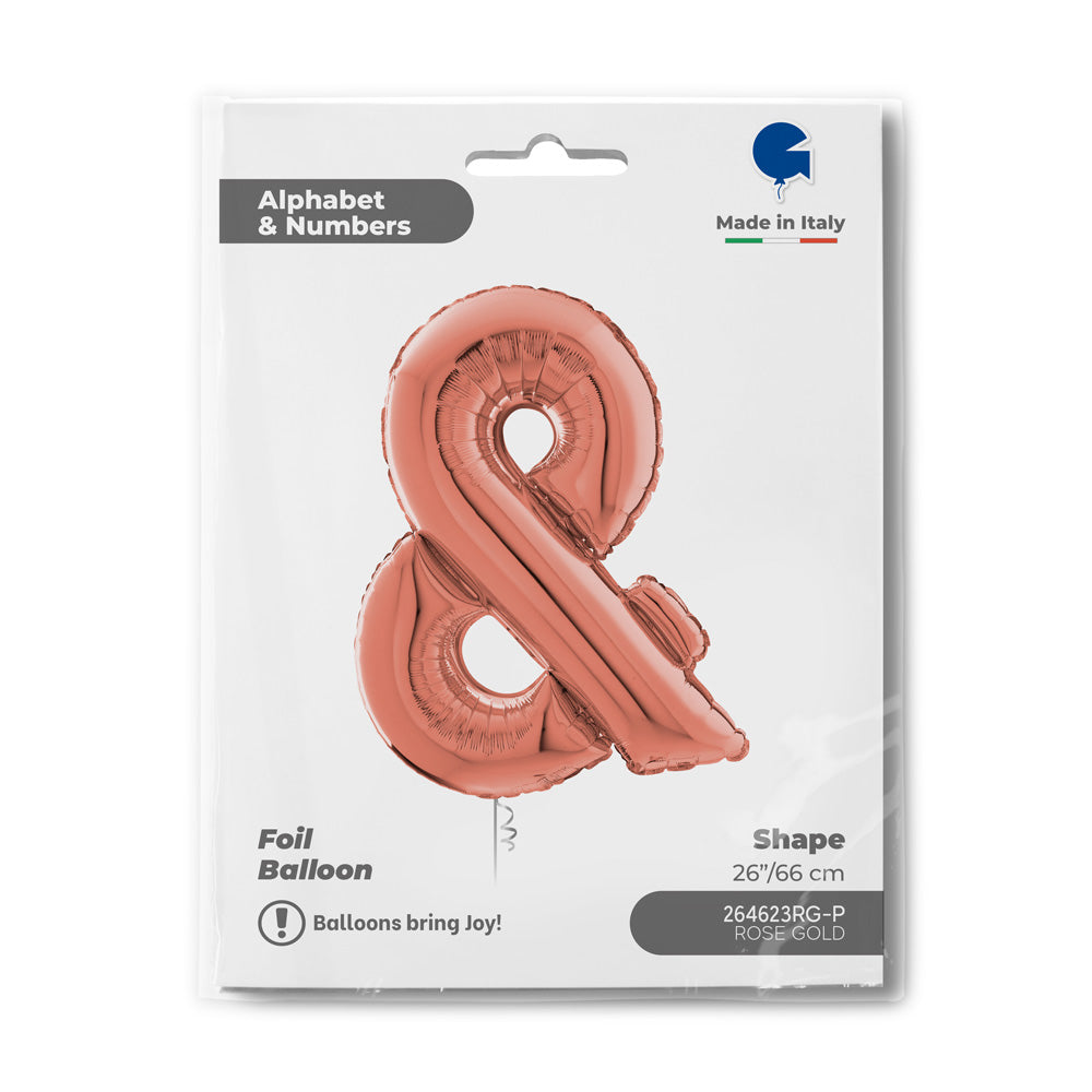 Balon Folie SIMBOL & Rose Gold 66 cm Grabo