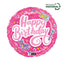 Round Foil Balloon Happy Birthday Totally Awesome 46cm