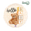 Balon Folie Rotund Ursulet Hello Baby 46cm