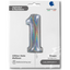 Foil Balloon NUMBER 1 Holographic Glitter 66 cm Grabo