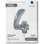 Foil Balloon NUMBER 4 Holographic Glitter 66 cm Grabo