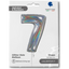 Foil Balloon NUMBER 7 Holographic Glitter 66 cm Grabo