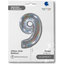 Foil Balloon NUMBER 9 Holographic Glitter 66 cm Grabo