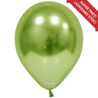 Baloane latex 25 cm/ 10 Chrome Verde Deschis - 13K
