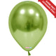Baloane latex 25 cm/ 10 Chrome Verde Deschis - 13K