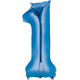 Foil Balloon Number 1 Blue 86cm ANAGRAM 2827301