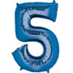 Foil Balloon Number 5 Blue 86cm ANAGRAM 2828501