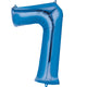 Blue Number 7 Foil Balloon 86cm ANAGRAM 2829101