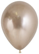 Champagne Reflex Latex Balloons 30cm