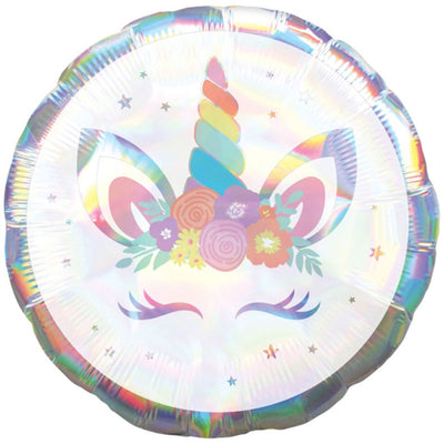 Iridescent Unicorn Foil Balloon 43cm Amscan 4080801