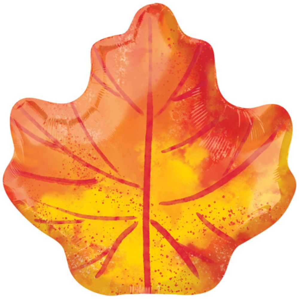 Foil Balloon Autumn Leaf Figurine 40 x 53cm Amscan 4199601