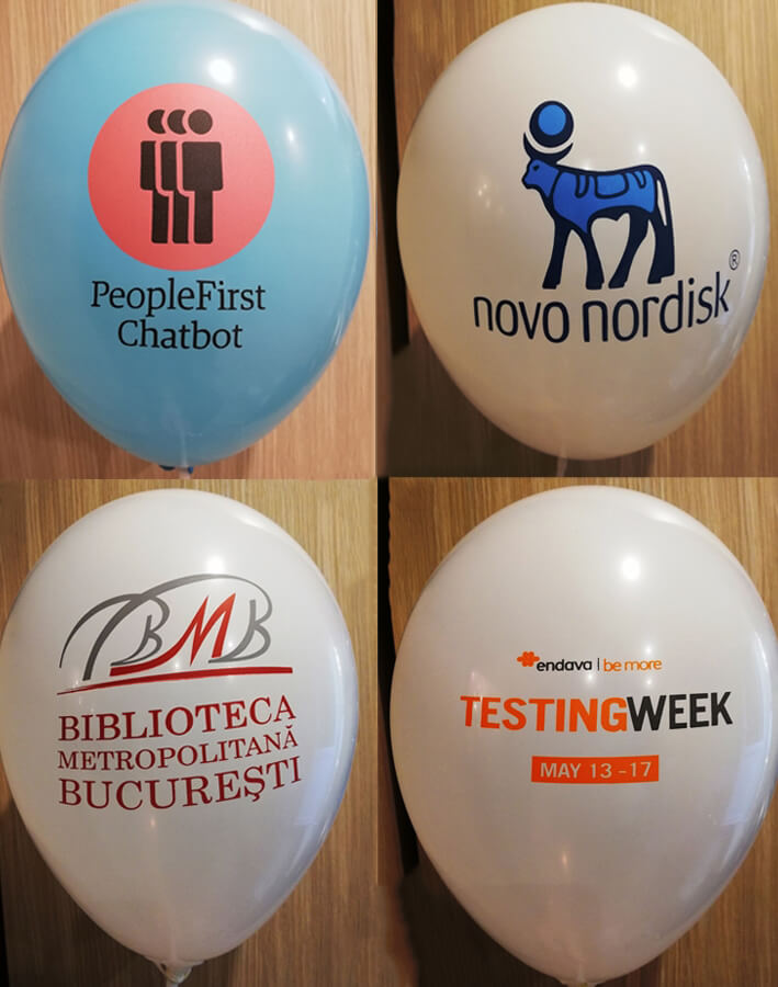 Personalizare Baloane cu Grafica - 2 culori