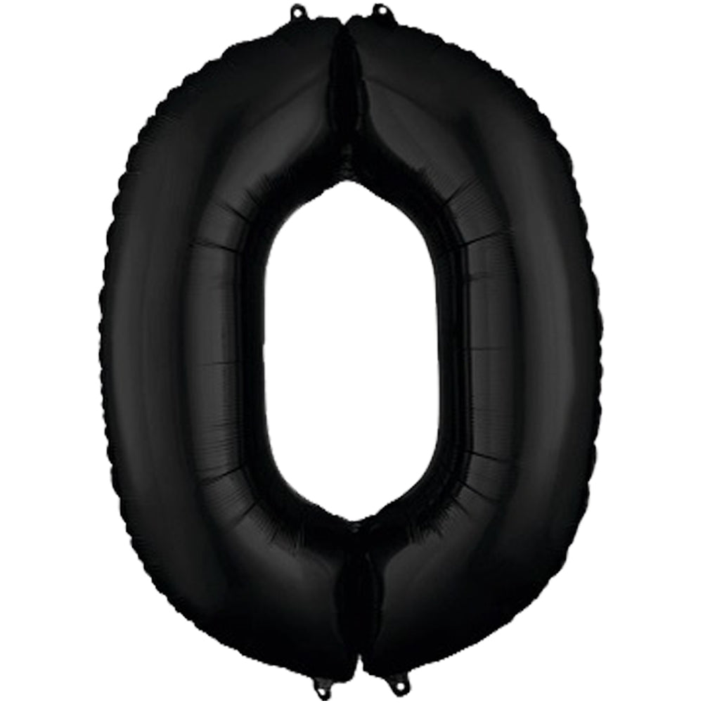 Balon Folie Cifra 0 Negru 86cm 3013911 ANAGRAM