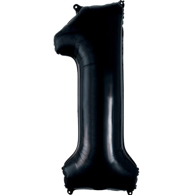Balon Folie Cifra 1 Negru 86cm 3014011 ANAGRAM