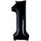Balon Folie Cifra 1 Negru 86cm 3014011 ANAGRAM