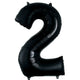 Balon Folie Cifra 2 Negru 86cm 3014111 ANAGRAN