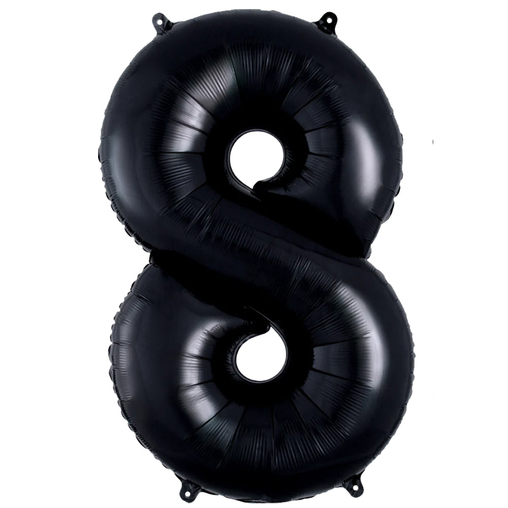 Foil Balloon Number 8 Black 86cm 3014711 ANAGRAM