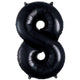 Balon Folie Cifra 8 Negru 86cm 3014711 ANAGRAM