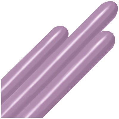 Standard 152 x 5 cm pastel dusk lavender modeling latex balloons