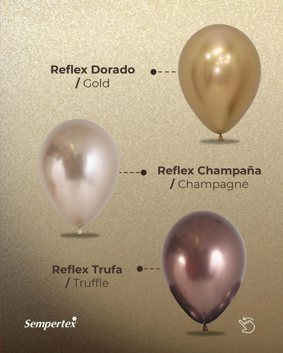 Balon Jumbo latex Reflex Truffle 60cm