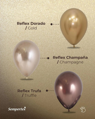 Balon Jumbo latex Reflex Champagne 40cm
