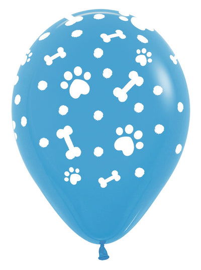 Baloane latex Paws Print Multicolor 30cm