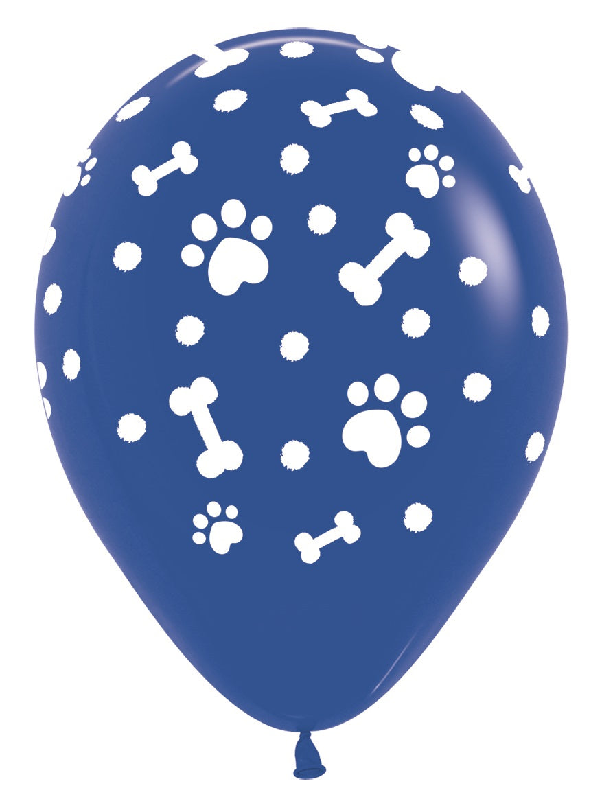 Paws Print Multicolor Latex Balloons 30cm