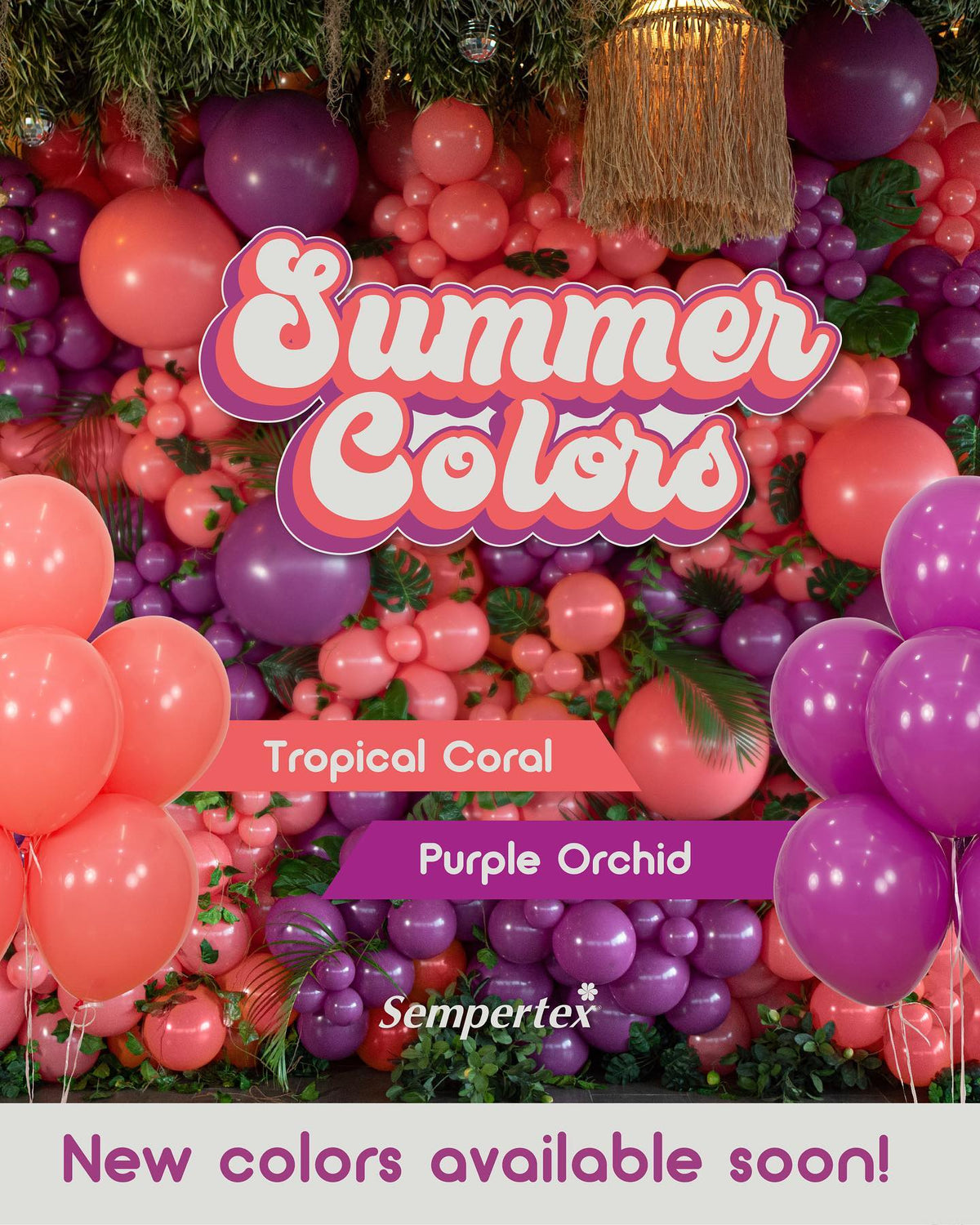 Balon latex Jumbo Tropical Coral 40cm