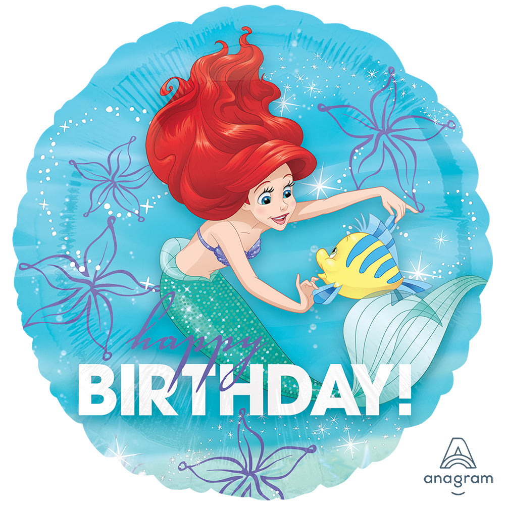 Balon Folie Ariel Dream Big Happy Birthday 43cm ANAGRAM 3393501