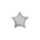 Balon folie 10 cm stea argintie