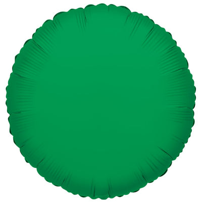 Foil balloon 45 cm round green 34052