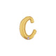 Balon Folie LITERA (AER) SCRIPT C Auriu 35 cm Grabo
