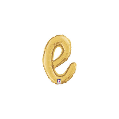 Balon Folie LITERA (AER) SCRIPT E Auriu 35 cm Grabo