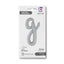 Balon Folie LITERA (AER) SCRIPT G Argintiu 61cm Grabo