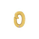 Balon Folie LITERA (AER) SCRIPT O Auriu 35 cm Grabo