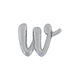 Balon Folie LITERA (AER) SCRIPT W Argintiu 35 cm Grabo