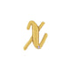 Balon Folie LITERA (AER) SCRIPT X Auriu 35 cm Grabo