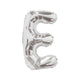 Foil Balloon 35cm Letter E SILVER 34897-14