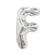 Foil balloon 35cm letter F SILVER 34898-14