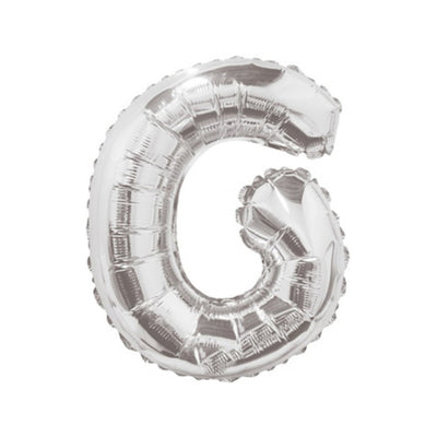 Balon folie 35cm litera G ARGINTIU 34899-14