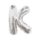 Foil Balloon 35cm Letter K SILVER 34903-14
