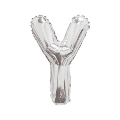 Balon folie 35cm Litera Y ARGINTIU 34918-14