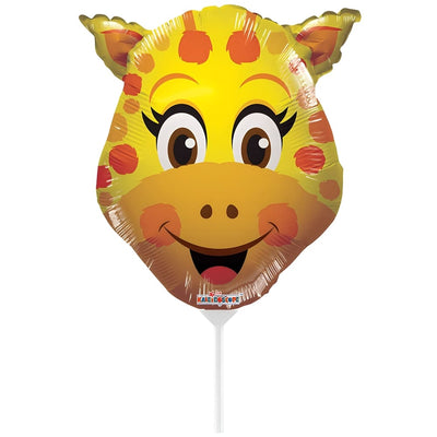 Foil Balloon Mini-Figure Giraffe Head (AIR) 35cm