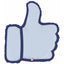 Balon Folie Figurina Facebook Like 71 cm Grabo