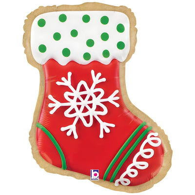 Foil Balloon Stocking Cookie 58cm Grabo